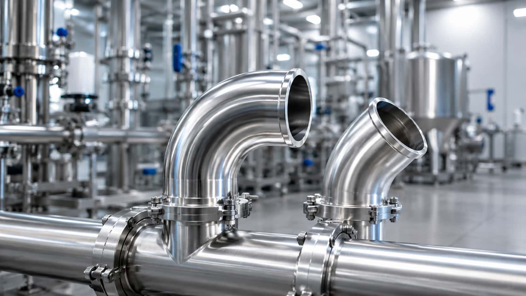Curvas em inox: mais segurança e vida útil em processos industriais
